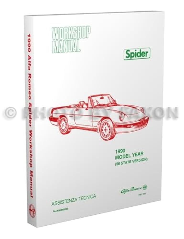 1990 Alfa Romeo Spider Repair Shop Manual Graduate Veloce